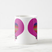 Wees mijn Valentijn regenbooghart Koffiemok (Center)