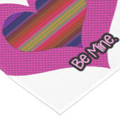 Wees mijn Valentijn regenbooghart Korte Tafelloper (Hoek)