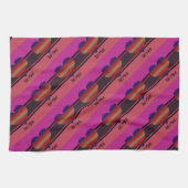 Wees mijn Valentijn regenbooghart Theedoek (Horizontaal)