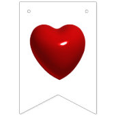 Wees mijn Valentijn! Rode harten Vlaggetjes (Derde vlag)