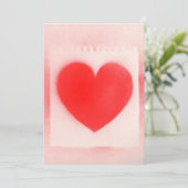 Wees mijn Valentijn rode hartnotitie Feestdagenkaart (Staand voorkant)