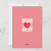 Wees mijn Valentijn rode hartnotitie Feestdagenkaart (Achterkant)