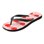 Wees mijn Valentijn rode hartnotitie Teenslippers (Schuin)