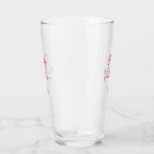 Wees mijn valentijn rode naam elegante liefdeskopp glas (Rechts)