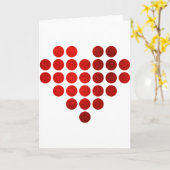 Wees mijn Valentijn Rode Nep Goud Folie Stippen Te Kaart (Gele Bloem)