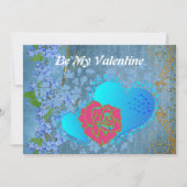 Wees mijn Valentijn Romantic Roos Sweeping Heart K (Voorkant)