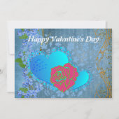 Wees mijn Valentijn Romantic Roos Sweeping Heart K (Achterkant)