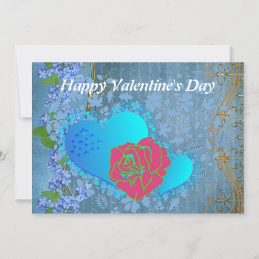 Wees mijn Valentijn Romantic Roos Sweeping Heart K (Achterkant)