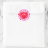 Wees mijn Valentijn Ronde Sticker (Tas)