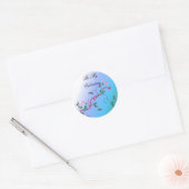 Wees mijn Valentijn Ronde Sticker (Envelop)