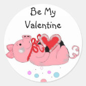 Wees mijn Valentijn Ronde Sticker
