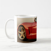Wees Mijn Valentijn Rood Corvette Koffiemok (Links)