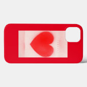 Wees mijn Valentijn rood hart notitie Notitieboek Case-Mate iPhone Case (Achterkant (horizontaal))