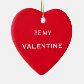 Wees mijn Valentijn rood Ornament (Rechts)