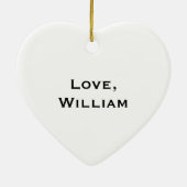 Wees mijn Valentijn rood Ornament (Achterkant)