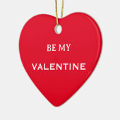 Wees mijn Valentijn rood Ornament (Links)