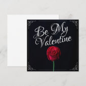 Wees mijn Valentijn - Rood roodrood donker (Voorkant / Achterkant)
