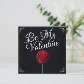 Wees mijn Valentijn - Rood roodrood donker (Staand voorkant)