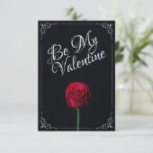 Wees mijn Valentijn - Rood roodrood donker (Staand voorkant)