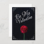 Wees mijn Valentijn - Rood roodrood donker (Voorkant / Achterkant)