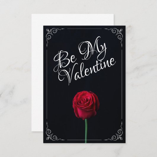 Wees mijn Valentijn - Rood roodrood donker (Voorkant / Achterkant)