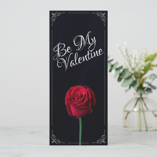 Wees mijn Valentijn - Rood roodrood donker (Staand voorkant)