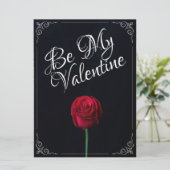 Wees mijn Valentijn - Rood roodrood donker (Staand voorkant)