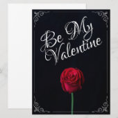 Wees mijn Valentijn - Rood roodrood donker (Voorkant / Achterkant)