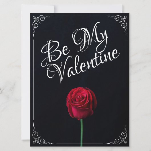 Wees mijn Valentijn - Rood roodrood donker (Voorkant)