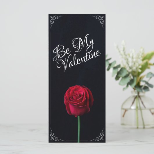 Wees mijn Valentijn - Rood roodrood donker (Staand voorkant)