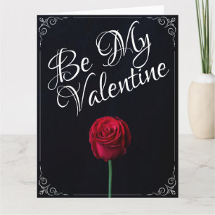 Wees mijn Valentijn - Rood roodrood donker Kaart
