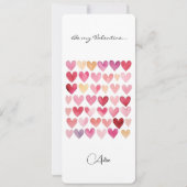 Wees mijn Valentijn - rood, roze geel harten Bladw (Achterkant)