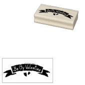 Wees mijn Valentijn Rubberstempel (Gestempeld)