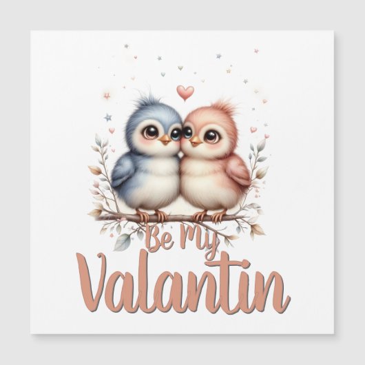 Wees mijn Valentijn – Schattige Liefdesvogels Vale (Voorkant)