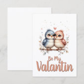 Wees mijn Valentijn – Schattige Liefdesvogels Vale (Voorkant / Achterkant)