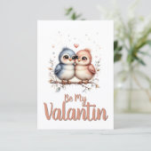 Wees mijn Valentijn – Schattige Liefdesvogels Vale (Staand voorkant)