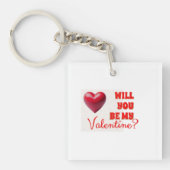 Wees mijn Valentijn Sleutelhanger (voorkant)