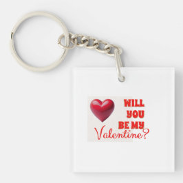 Wees mijn Valentijn Sleutelhanger