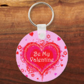 Wees mijn Valentijn Sleutelhanger (Voorkant)