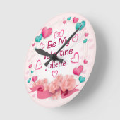 Wees mijn Valentijn, speciale wandklok (Hoek)