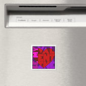 Wees mijn Valentijn Square Magnet (Insitu (Vaatwasser))
