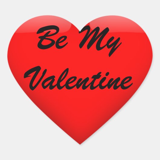 Wees mijn Valentijn Sticker (Voorkant)
