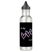 Wees mijn Valentijn Triple Heart Waterfles (Links)