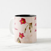 Wees mijn Valentijn Tweekleurige Koffiemok (Voorkant links)