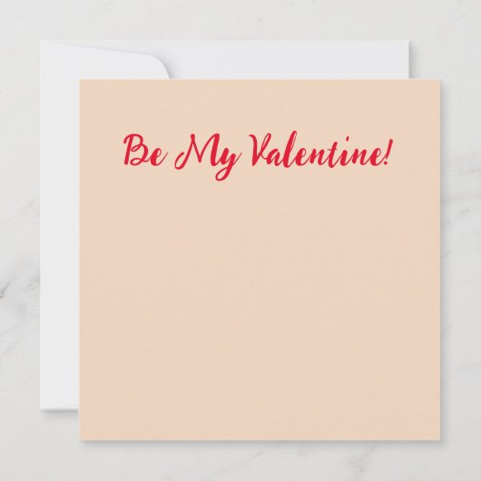 Wees mijn Valentijn Uitnodiging (Achterkant)