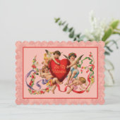 Wees mijn Valentijn-uitnodiging Kaart (Staand voorkant)