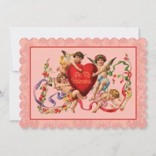 Wees mijn Valentijn-uitnodiging Kaart