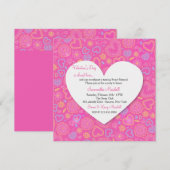 Wees mijn Valentijn-uitnodiging Kaart (Voorkant / Achterkant)