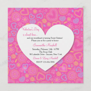 Wees mijn Valentijn-uitnodiging Kaart