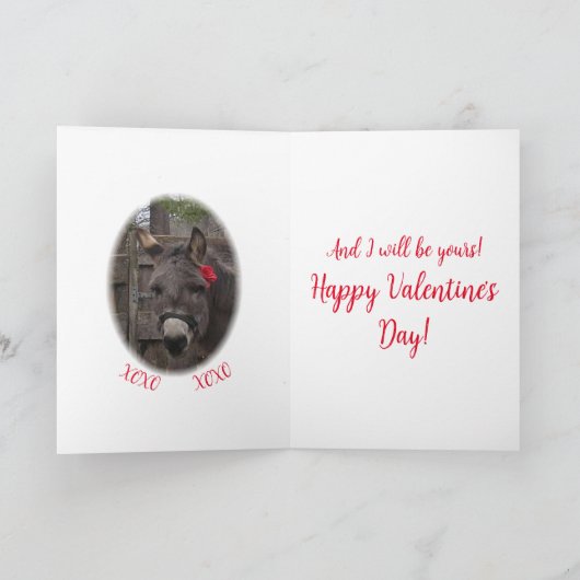 "Wees mijn Valentijn!" Vakantietekaart Feestdagen Kaart (Binnen)